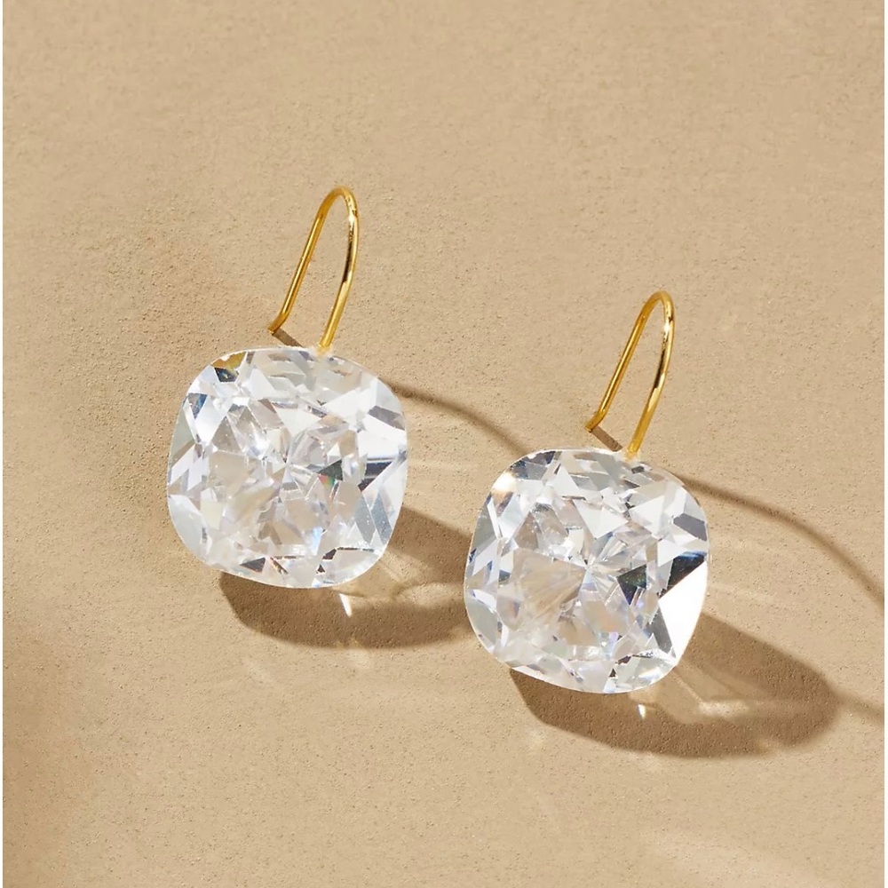 Anthropologie Floating Crystal Earrings